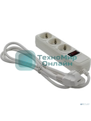 Сетевой фильтр ExeGate EX221178RUS SP-3-1.8W (3 розетки, 1.8 м, евровилка, белый)