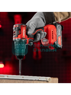 Дрель-шуруповерт MTX CIDS-BL-20, 20 В, 2 Ач, 60 Нм, бесщеточный, ударный