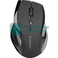 Мышь беспроводная Defender Accura MM-295 черный, 1600 dpi, радиоканал, USB, кнопки - 6