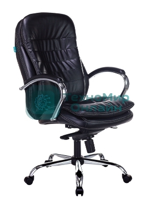 Кресло Бюрократ T-9950/BLACK-PU черный, экокожа