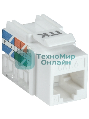 Модуль ITK Keystone Jack кат. 6 UTP 110 IDC 90 град. ITK Модуль Keystone Jack кат. 6 UTP 110 IDC 90 град.