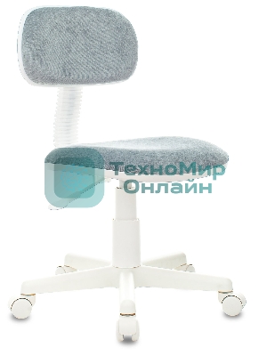 Кресло детское Бюрократ CH-W201NX Light-28 серо-голубой, крестов. пластик, пластик белый