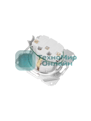 Розетка Kranz 1-ая с/з DEA с крышкой с/у 16А мех. белый