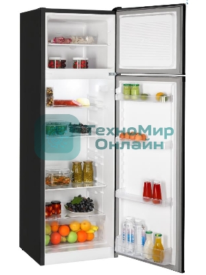 Холодильник Nordfrost NRT 144 232 черный двухкамерный 262/68 л морозилка сверху, капельная система