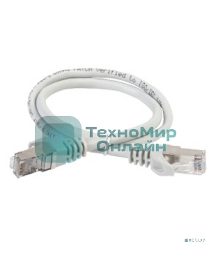 Коммутационный шнур (патч-корд) ITK PC01-C5EFL-1M, cat.5e FTP, LSZH, 1м, серый