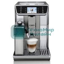 Кофемашина автоматическая DeLonghi ECAM650.55.MS серебристый, исп. кофе - зерновой/молотый, 2 л, 1450 Вт, 19 Бар.