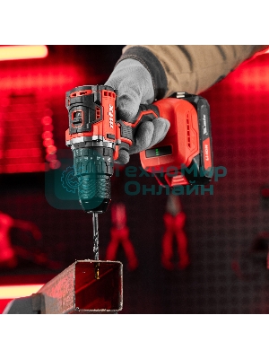 Дрель-шуруповерт MTX CIDS-BL-20, 20 В, 2 Ач, 60 Нм, бесщеточный, ударный