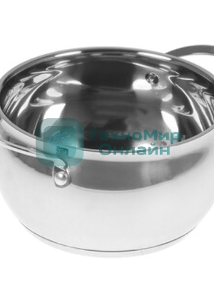 Набор посуды из нерж.стали WEBBER BE-335/6 6 пр. 2,0 л, 2,8 л, 3,8 л