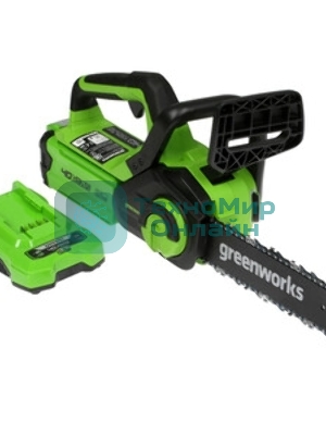 Цепная пила аккумуляторная GreenWorks G40CS30IIK2, 40V, 30 см, с 1* АКБ 2А*ч и ЗУ (2007807UA)