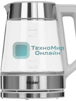 Чайник электрический Haier HK-501 1.7л. 2400Вт серый корпус: стекло/пластик (TD0036930RU)