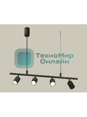 Светильник Ambrella light XB9002130/4 SBK/PSL черный песок/серебро полированное MR16 GU5.3 (С9002, С6313, N6112)