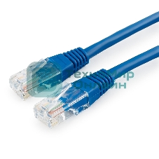 Патч-корд медный UTP Cablexpert PP10-0.25M/B cat.5e, 0.25 м, литой, многожильный, синий
