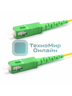 Патч-корд оптический соединительный Rexant (SM), 9/125 (OS2), SC/APC-SC/APC, (Simplex), LSZH, 1м