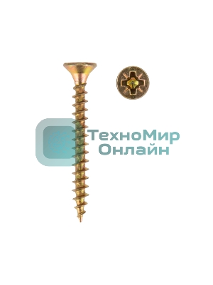 Саморез универсальный Kranz 3.5х30, желтый цинк, упаковка поставщика (16 000 шт.)