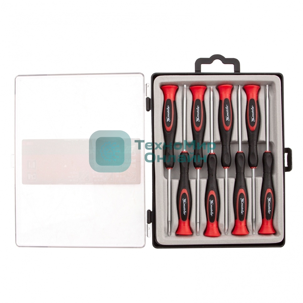 Набор отверток Matrix для точных работ универсальный, 8 шт., Crv