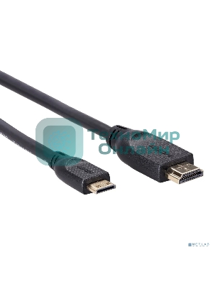 Кабель HDMI-19M --MiniHDMI-19M ver 2.0 1,5 м VCOM CG583-1.8M