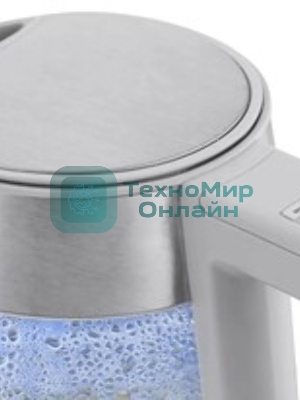 Чайник электрический Haier HK-501 1.7л. 2400Вт серый корпус: стекло/пластик (TD0036930RU)