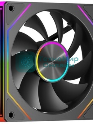 Вентилятор для корпуса Case Cooler PCCooler FG120 ARGb BK (120x120x25мм, 4-pin PWM, ARGb, 54CFM, 28.4dBA, 1800RPM, черный)