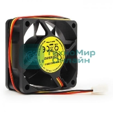 Вентилятор для корпуса Gembird D6025SM-3 черный, 60 мм, 4000 об/мин, 25 дБ, 3 pin