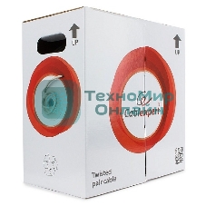 Кабель Cablexpert, UTP5e, 4 пары, 0.51 мм, медь, однож., 305 м, Fluke Test, серый