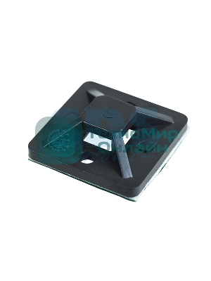 Площадка самоклеящаяся Rexant 25х25 мм, черная, упаковка 10 шт.