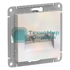 Розетка компьютерная двойная RJ45+RJ45, кат.5E, механизм ATN000485 Schneider Electric Жемчуг