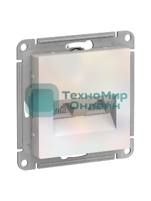 Розетка компьютерная двойная RJ45+RJ45, кат.5E, механизм ATN000485 Schneider Electric Жемчуг