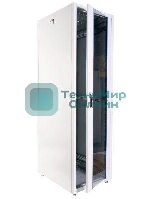 Шкаф коммутационный ЦМО (ШТК-Э-42.8.8-44АА) напольный 42U 800x800 мм пер. дв. перфор. задн. дв. перфор. 2 бок. пан. 710 кг серый 715 мм 105 кг