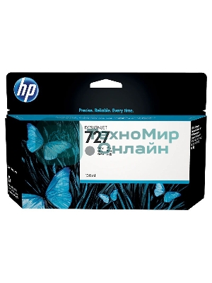 Картридж струйный HP 727 B3P24A серый для HP DJ T920/T1500 (130мл)