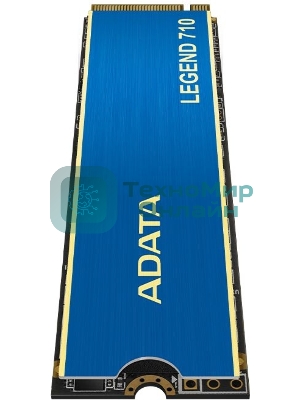 Накопитель SSD ADATA LEGEND 710, 256Gb, PCIe 3.0 x4, M.2 2280, NVMe, R/W 2100/1000, с радиатором