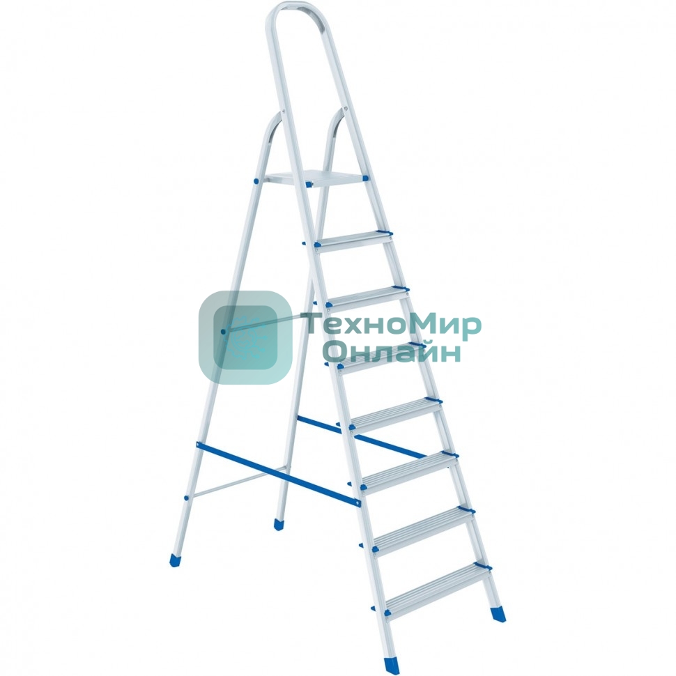 Стремянка Сибртех 8 ступеней, алюминиевая