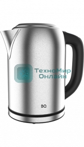 Чайник электрический BQ KT1827SW черный/серебристый, 2200Вт, 1.7л