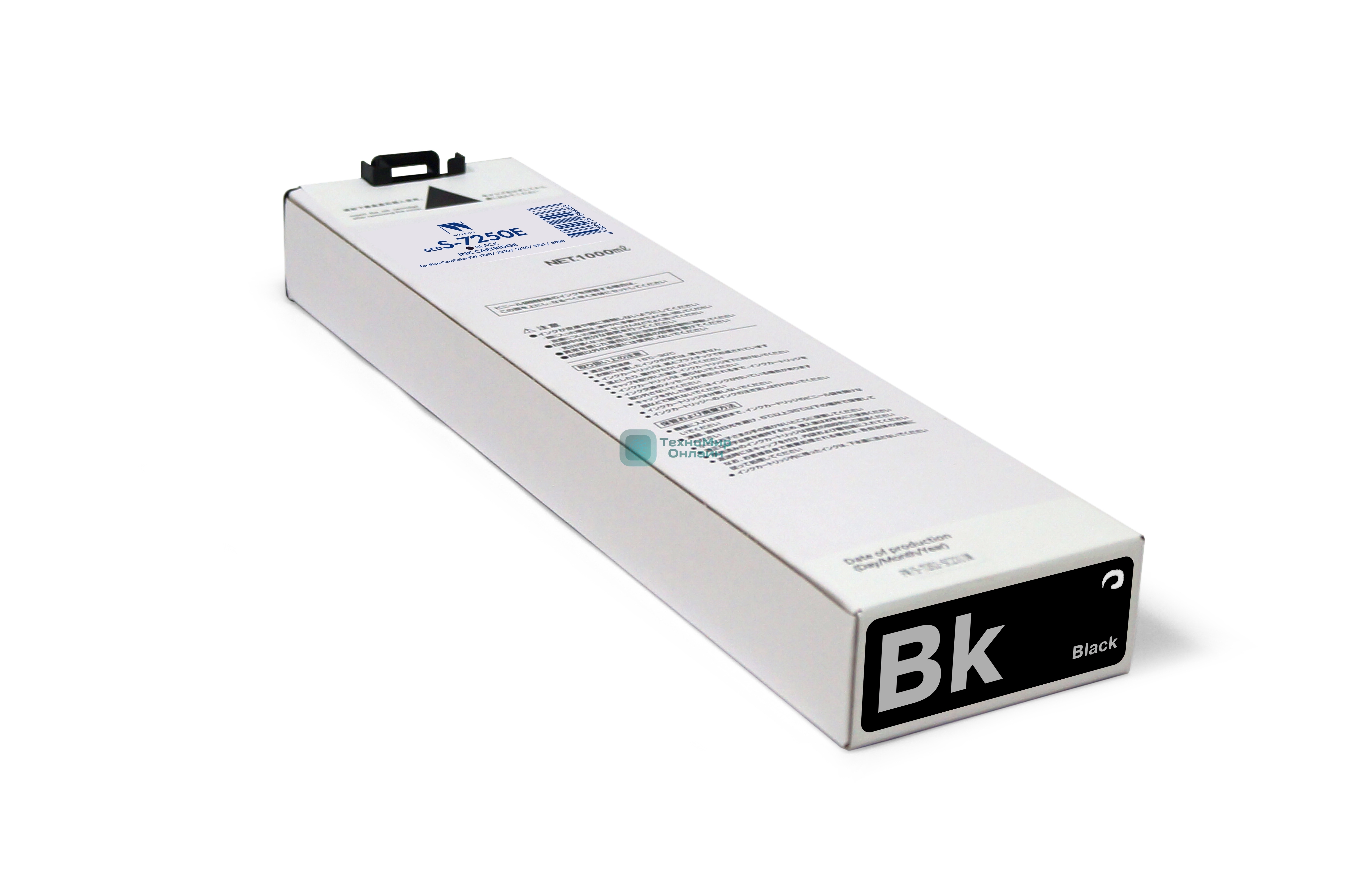 Картридж струйный NVPrint для Riso ComColor FW 1230/2230/5230/5231/5000 (NV-S-7250E, совместимый), Black (1000 мл)