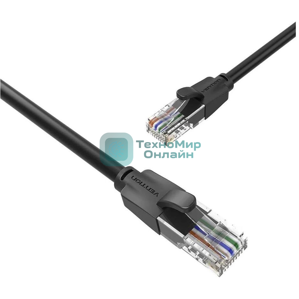 Патч-корд Vention прямой UTP cat.6, RJ45 - 10м. черный