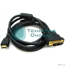 Кабель Rexant HDMI - DVI-D gold 3М с фильтрами