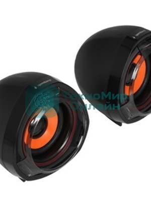 Акустическая система 2.0 Gembird SPK-105, черный, 5 Вт, регулятор громкости, USB-питание
