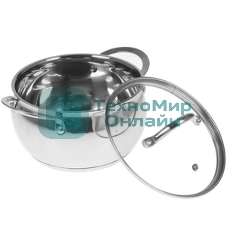 Набор посуды из нерж.стали WEBBER BE-335/6 6 пр. 2,0 л, 2,8 л, 3,8 л