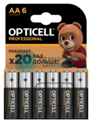 Батарея Opticell Professional LR6 AA (12шт) блистер