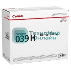 Картридж лазерный Canon Cartridge 039HBK (0288C001) черный (25000 стр.) для CANON LBP351x/352x