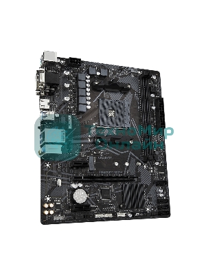 Материнская плата Gigabyte A520M S2H, AM4, AMD A520, 2xDDR4, 4xSATA, 1xM.2, 1xPCIe 3.0 x16, 2xPCIe x1, 1xHDMI, 1xDVI-D, 1xVGA, 1x 1Gb LAN, 4xUSB-A 3.2 Gen 1, 2xUSB-A 2.0, 3x3.5 мм, 7.1, mATX