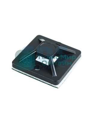 Площадка самоклеящаяся Rexant 20х20 мм, черная, упаковка 10 шт.