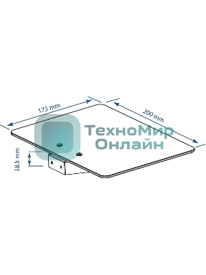 Кронштейн-подставка для DVD и AV систем Kromax MICRO-MONO черный макс.5кг настенный