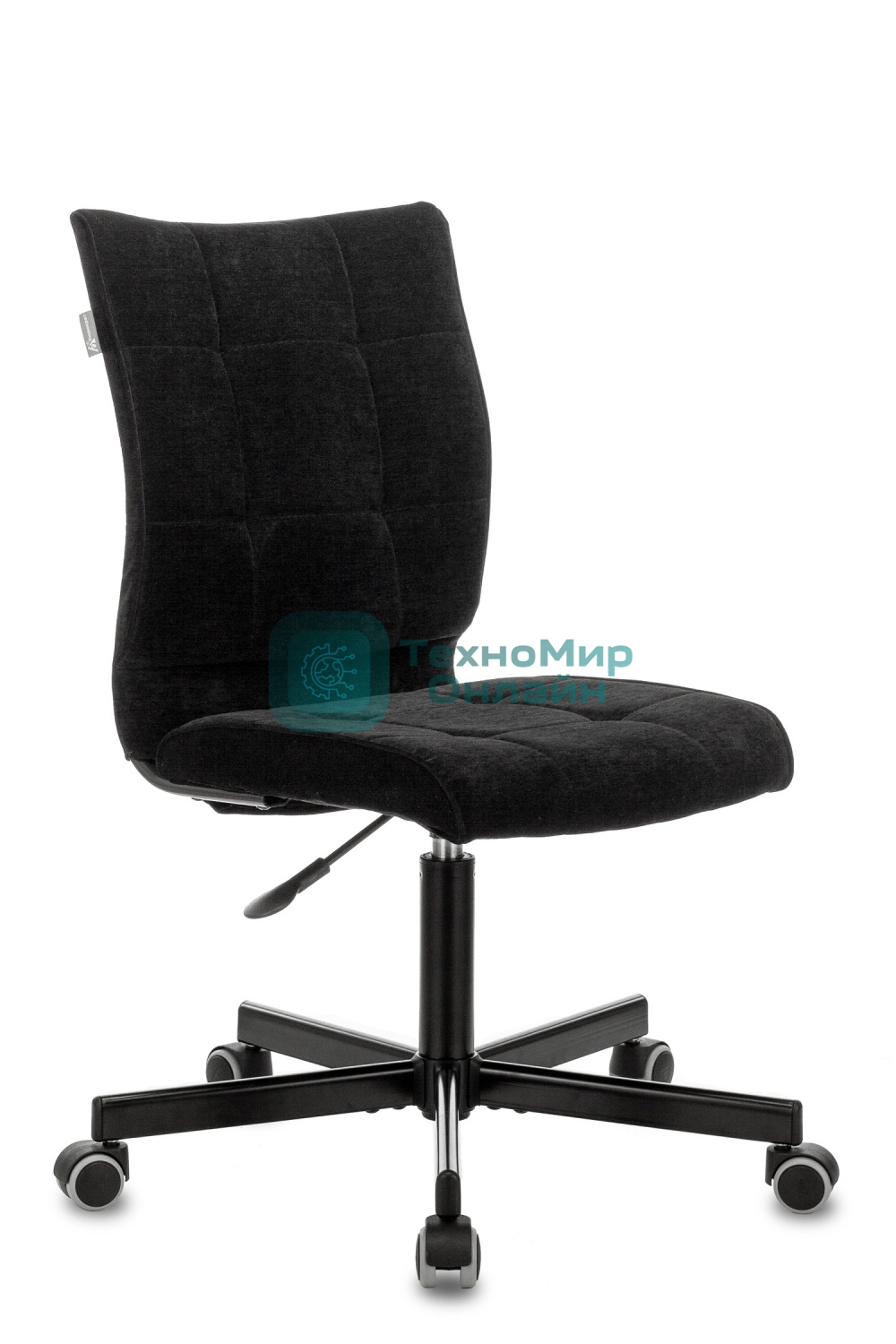 Кресло компьютерное Бюрократ CH-330M/LT-20 без подлокотников, черный, крестовина металл