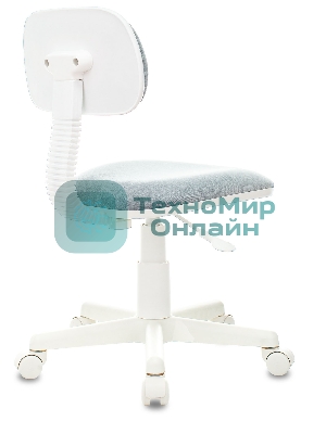 Кресло детское Бюрократ CH-W201NX Light-28 серо-голубой, крестов. пластик, пластик белый