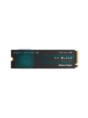 Накопитель SSD WD Black SN770 NVMe, 1.0Tb, M.2(22x80мм), NVMe, PCIe 4.0 x4, 3D TLC, R/W 5150/4900Mb/s, IOPs 740 000/800 000, TbW 600, DWPD 0.3 (12 мес.)