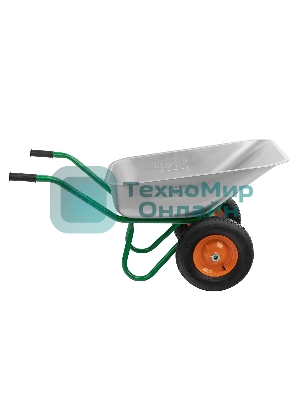 Тачка садово-строительная Palisad 2-х колесная, усиленная, грузоподъемность 320 кг, объем 100 л