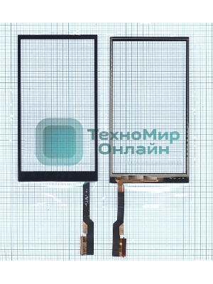 Сенсорное стекло (тачскрин) для HTC One M9+, черное