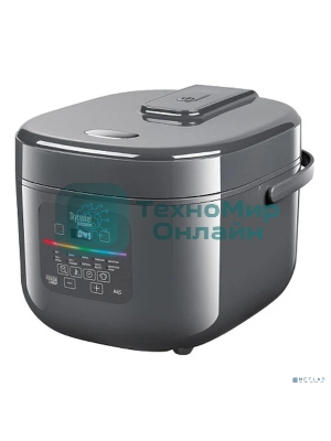 Мультиварка Redmond MC100S 860 Вт, 5 л, 12 программ, черный/ металлик