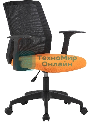 Кресло Cactus CS-MC222-BKOR черный, сетка, 100 кг