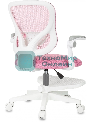 Кресло детское Бюрократ BuroKIDS 3 розовый Velvet 36, крестов. пластик